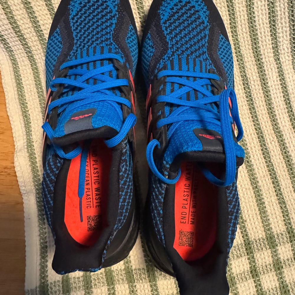 adidas Ultraboost Blue and Black and Coral